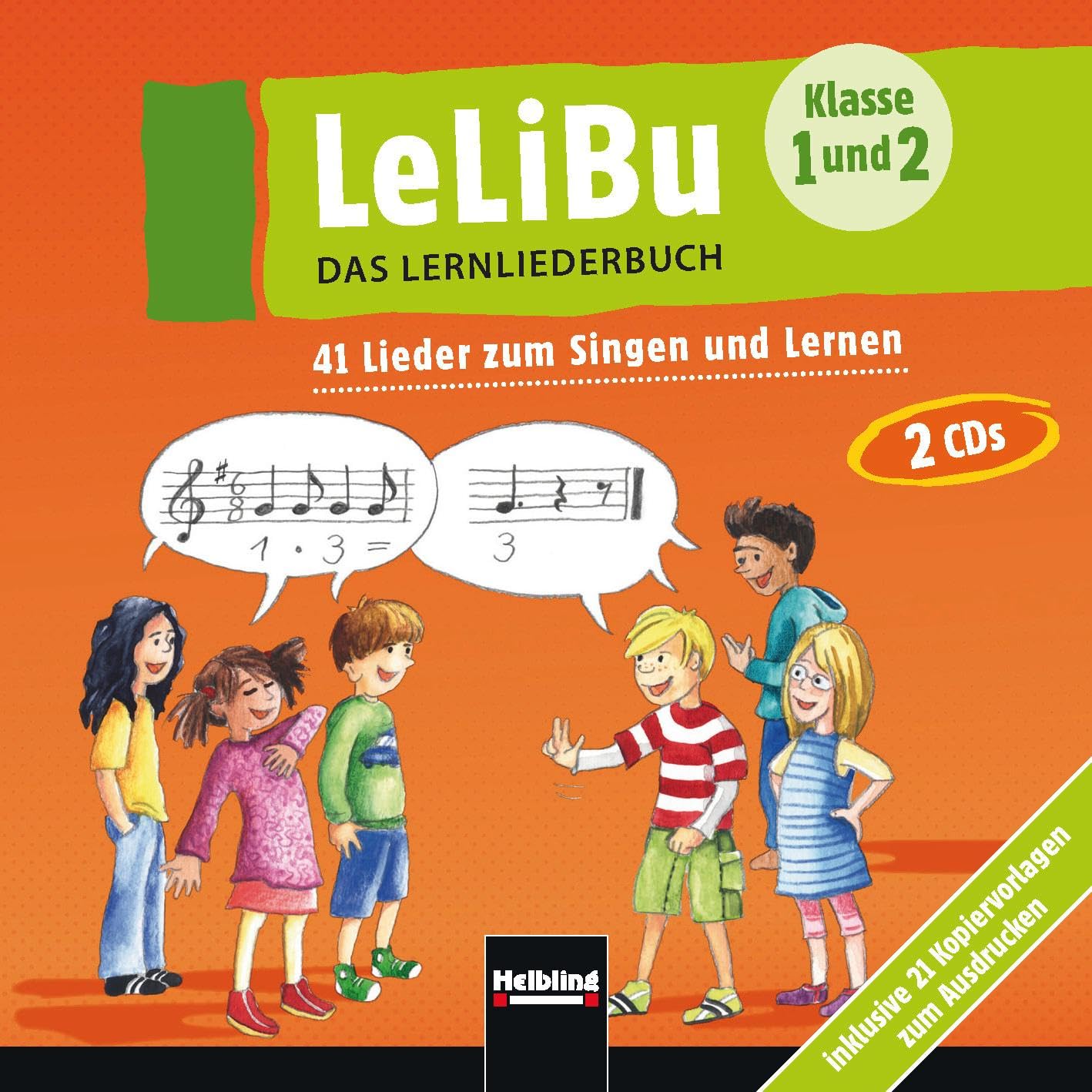 LeLiBu 1/2 - Das Lernliederbuch. Paket: Singend lernen in der Grundschule (Liederbuch und CDs)