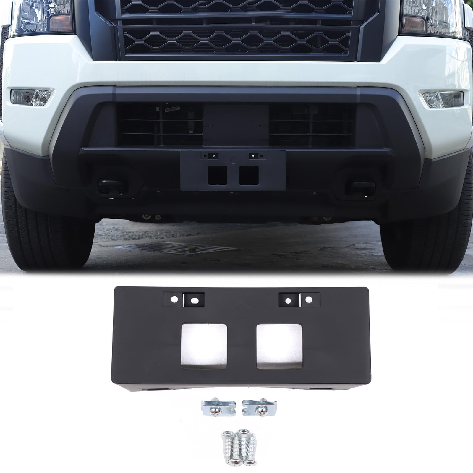 Amazon.com: Front Bumper License Plate Mount Frame Bracket