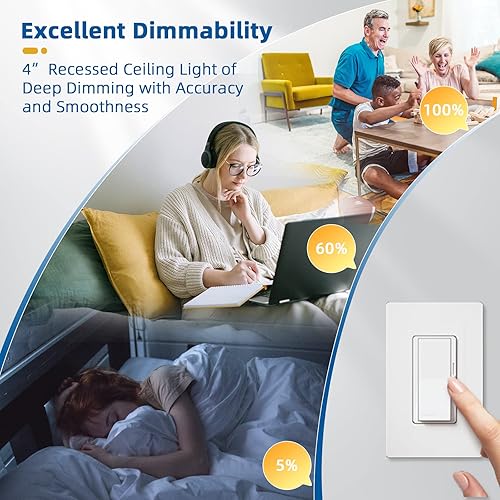 Miniatura 3 de Paquete de 8 luces empotrables de 12 W 1200 LM de 4 pulgadas con caja de conexiones, Eqv 150W, luz diurna de 5000 K, retrofit LED empotrable de