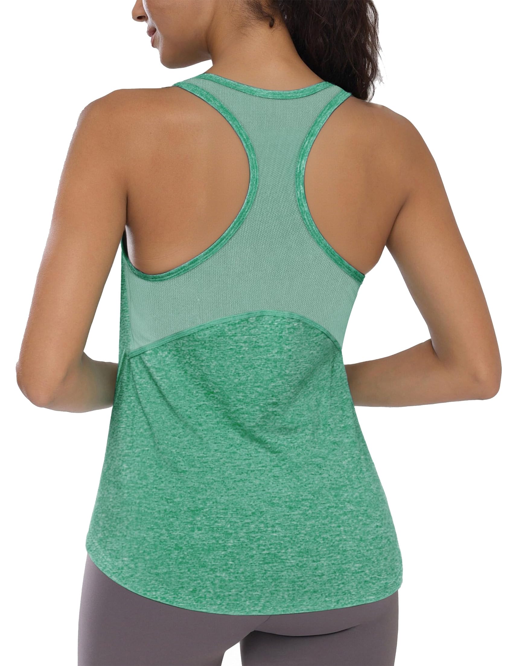 Camiseta Tirantes Mujer Deportiva Cuello Redondo Sin Mangas Ligera y Transpirable Racerback Yoga Tops para Gimnasio Correr S-XXL — view 11