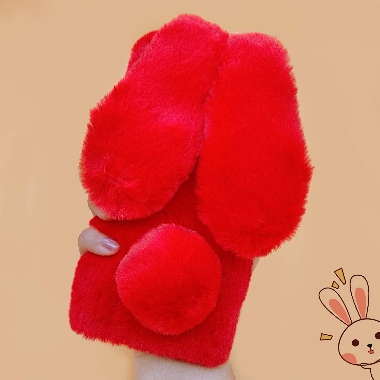 Amazon.com: Omorro Compatible with iPhone 13 Pro Max Plush Rabbit