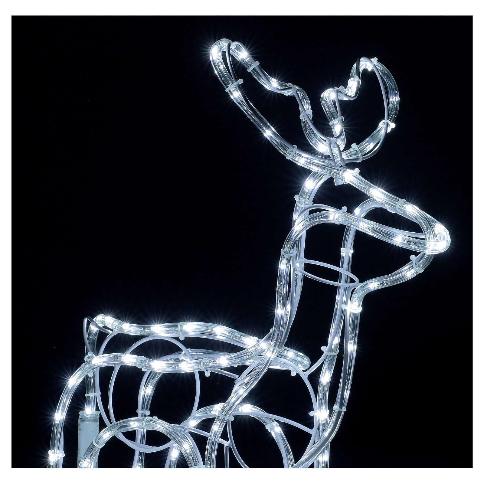 Holyart Reindeer Christmas Decoration 120 Cold White LEDs H 55 cm Electric