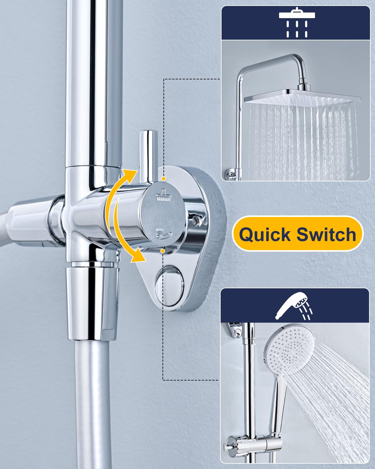 Grohe Tempesta 250 Cube regendoucheset met 3 straalsoorten en thermostaatkraan 25cm chroom Grohe Tempesta 250 Cube regendoucheset met 3 straalsoorten en thermostaatkraan 25cm chroom