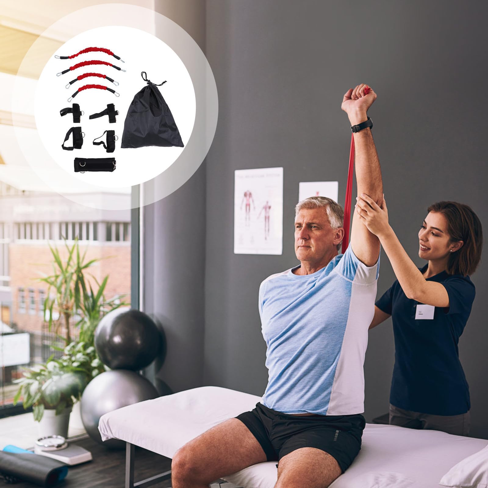 ibasenice Bandas De Resistencia para Ejercicio Cuerda De Tracción De Alta Resistencia Y Cuerda De Látex para Entrenamiento De Cintura Y Brazo En Actividades Al Aire Libre Y