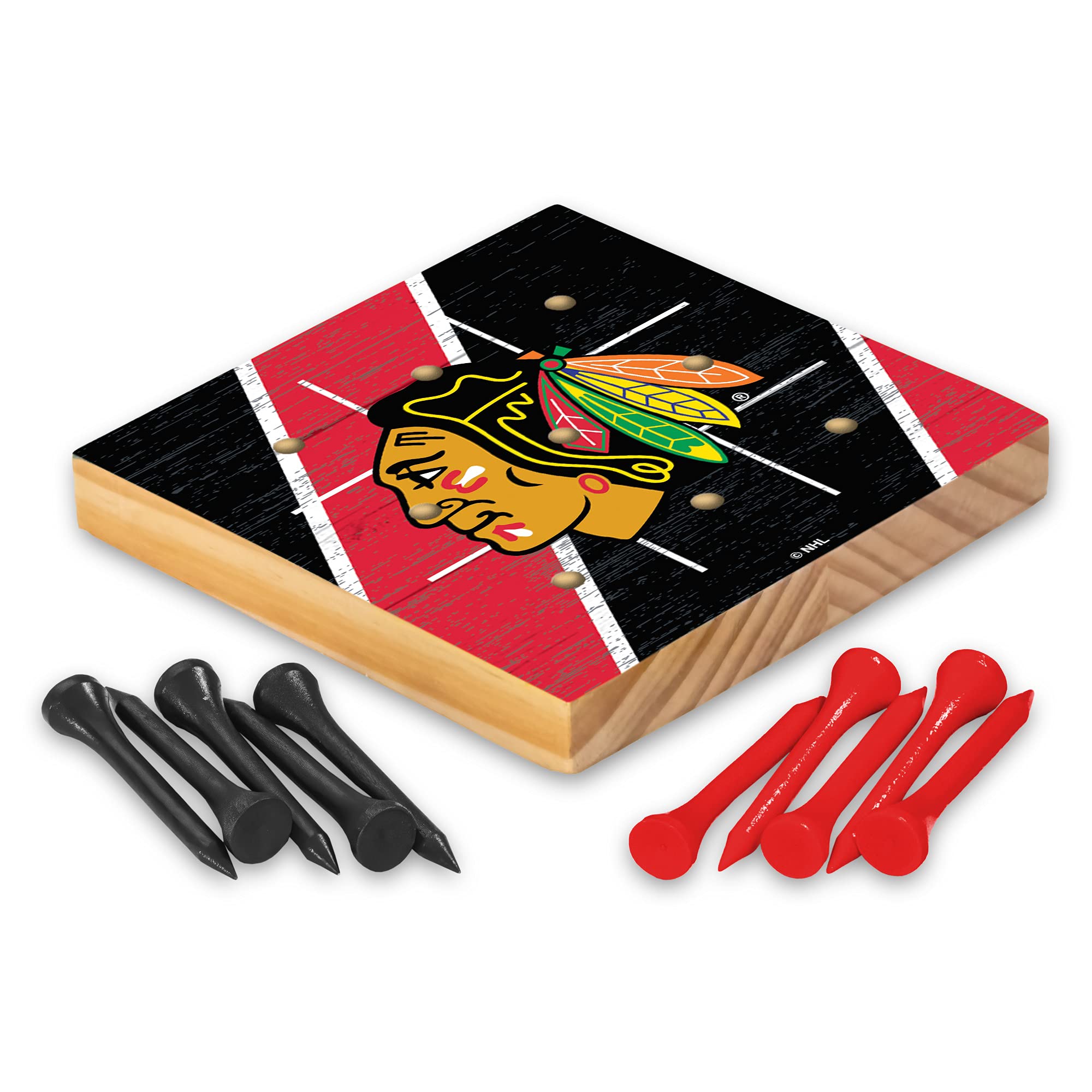Rico Industries NHL Chicago Blackhawks Peg Tic Tac Toe Game
