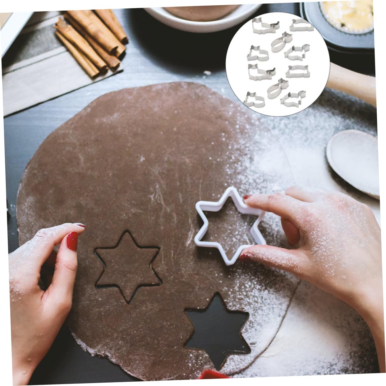 IMIKEYA 3 Juegos 10 Piezas Favores De Fiesta De Gato Molde Para Cortar Frutas Molde De Cakesicles Molde Para Hornear Cortadores De Fondant De Animales Separar Silver Acero Inoxidable 430