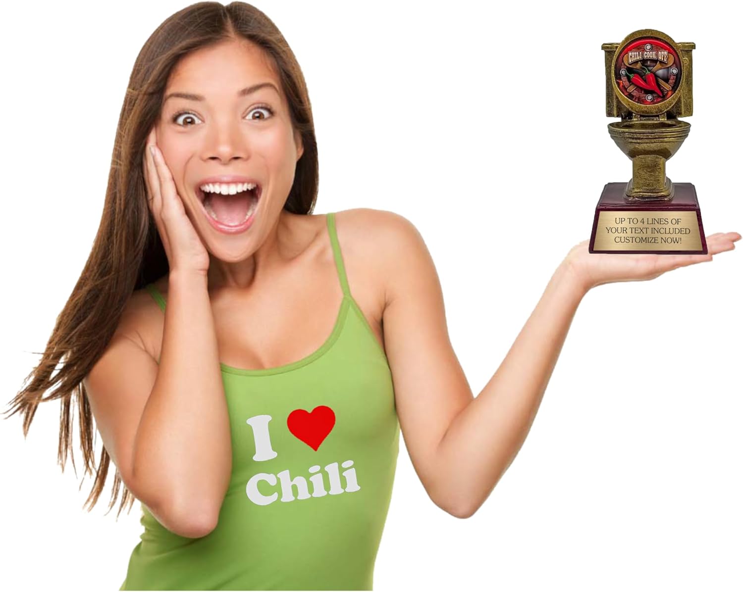 Toilet Bowl Trophy with Engraved Plate | Personalized Funny Awards for Adults | Last Place Trophies | 6 Inches Tall | Gag Gift for Work | Fun Customized Office Gifts | Loser Award | Customize Now