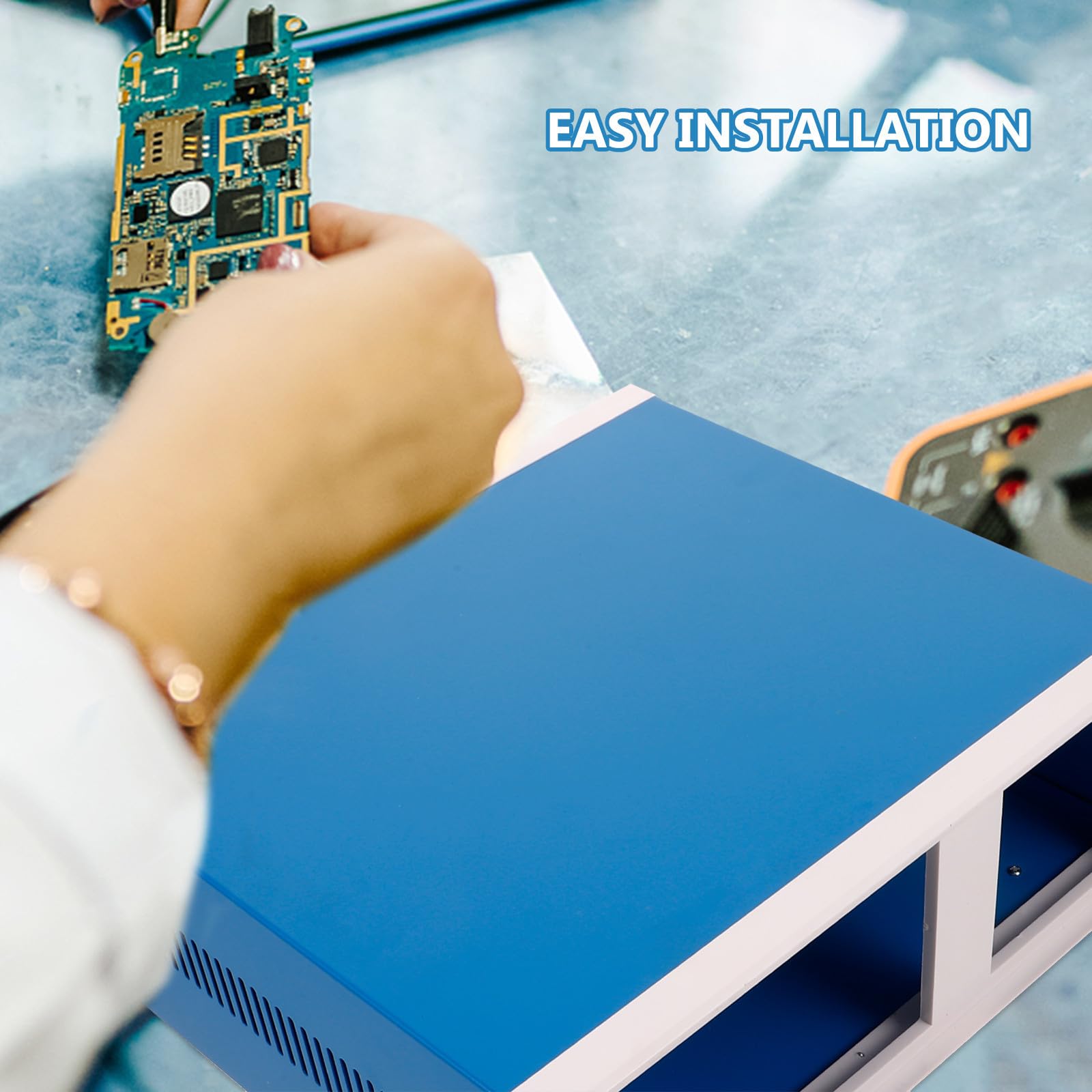 Tragbare Projektbox Metall 115X310X285Mm Elektronik Anschlusskasten im Außenbereich mit wetterfestem Schutz für elektronische Instrumente
