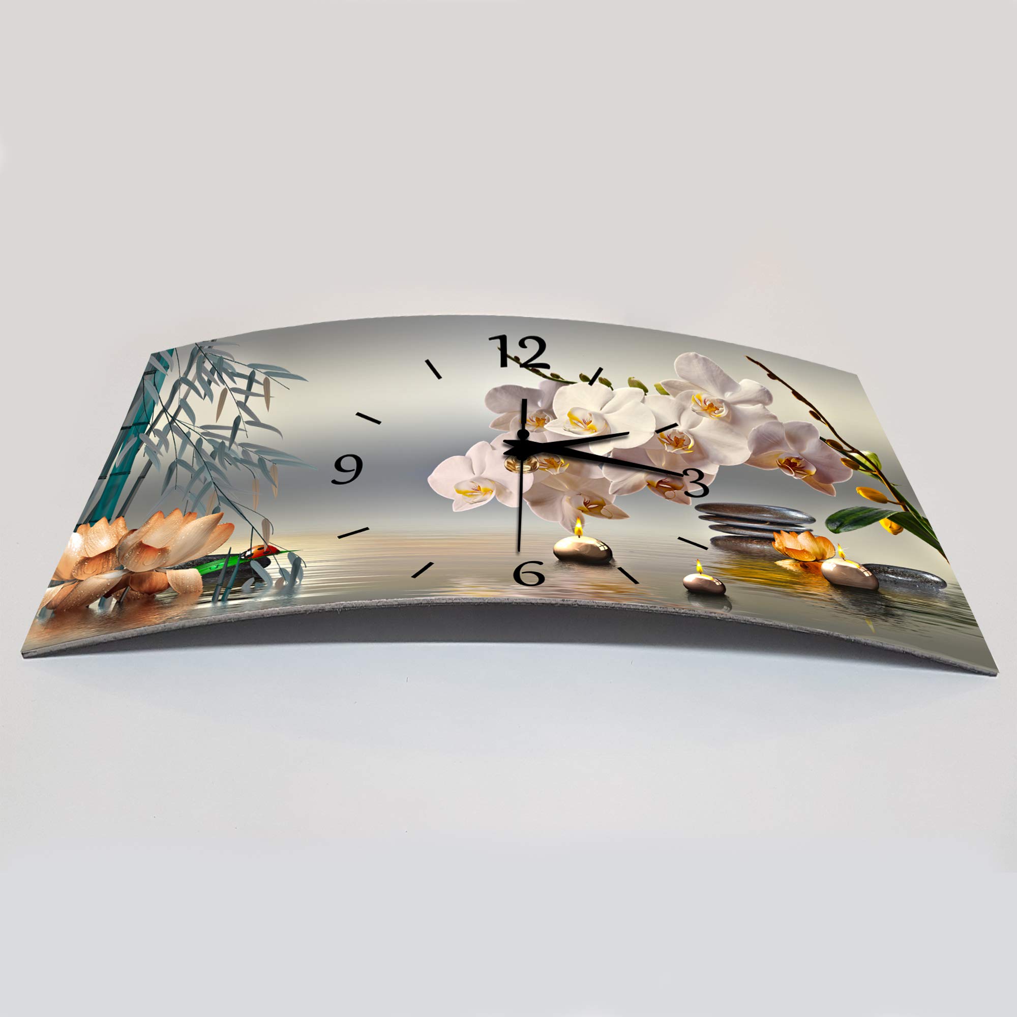 BM Funk Quarz Wanduhr Funkwanduhr Funkwanduhren Funkuhr Funkuhren kein Ticken lautlos geräuschlos leise modern ohne Tickgeräusche groÃŸ XXL Wohnzimmer Küche 9583-1a SZ