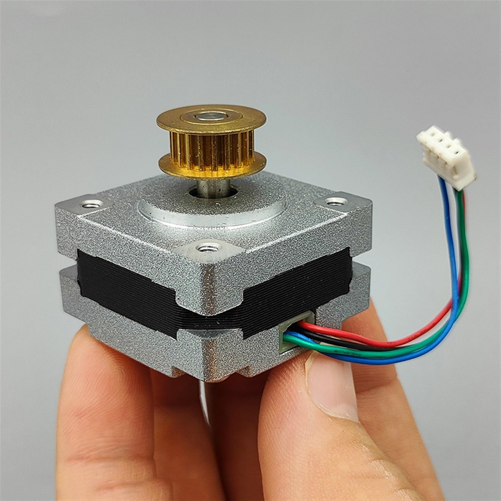 Moteur pas à pas 14 35MM 1.8 degrés 2 phases 4 fils hybride 5mm poulie d'arbre 35H20HM 1 pièces