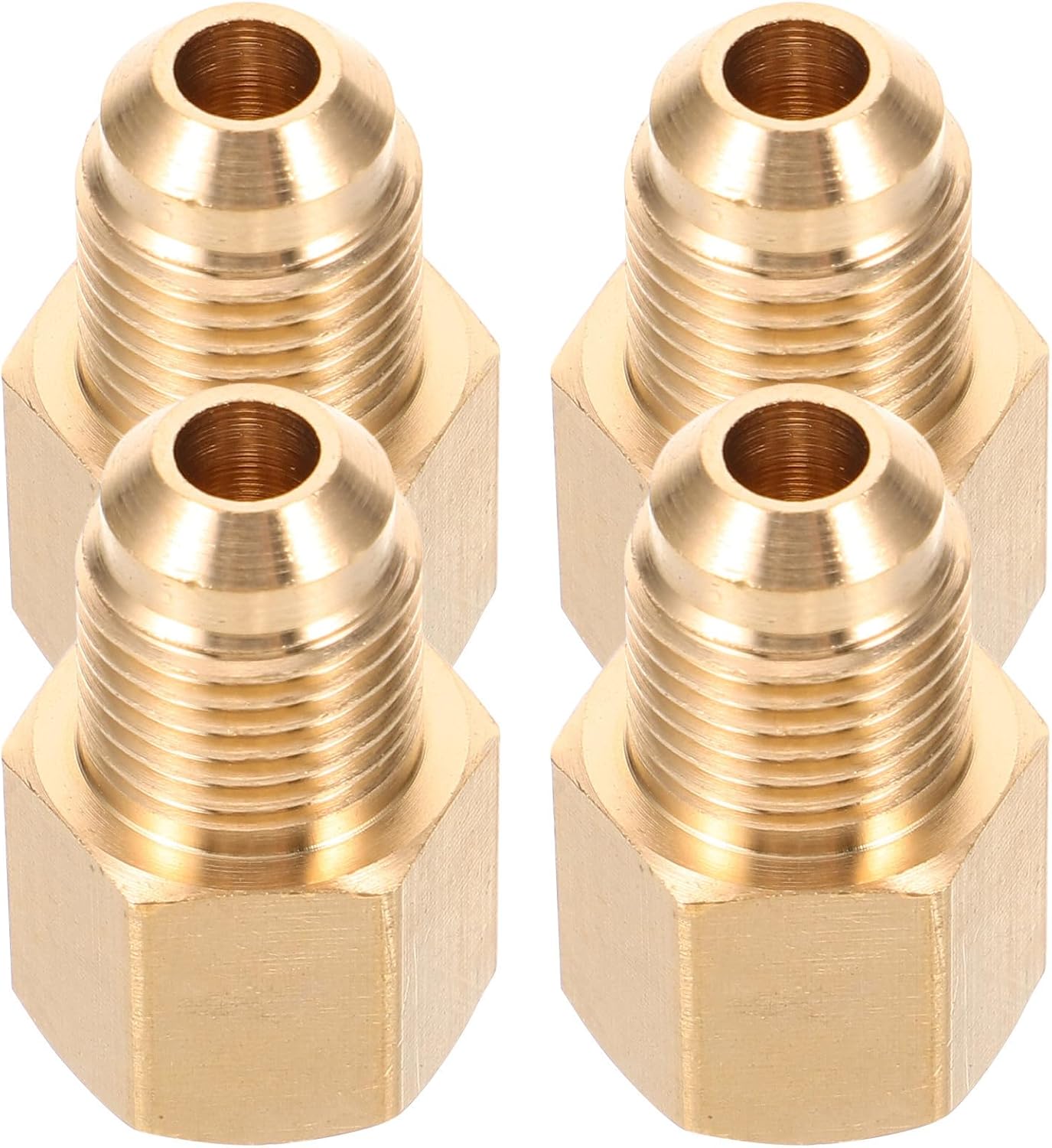 Vacuum Pump Adapter Kit, Copper for 4pcs Air Conditioning Refrigeration Conversion Featuring Convenient Operation and Efficient Performance for Internal Metric Suitable