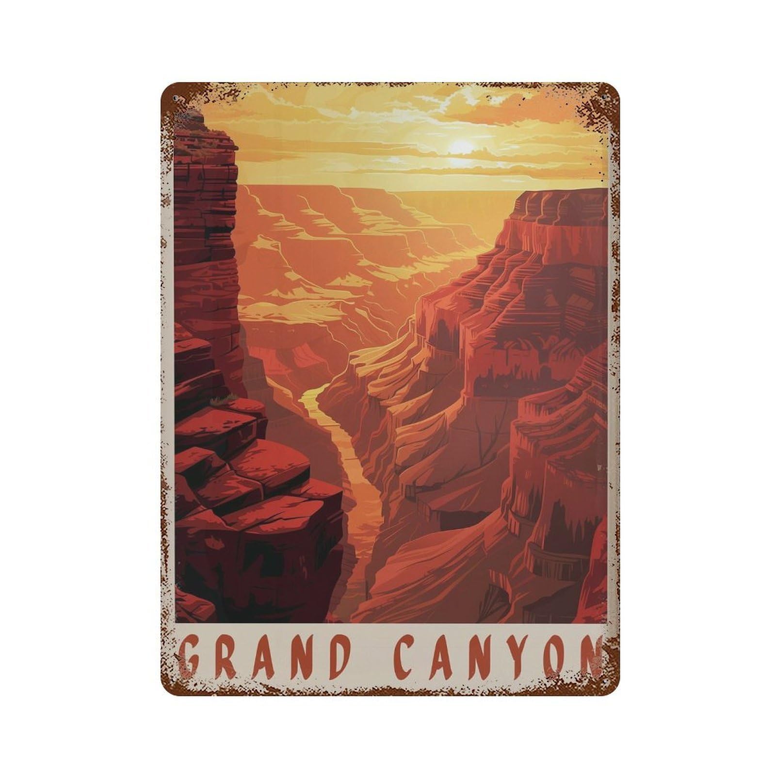 xiaoxiaoshen Grand Canyon Travel USA Wall Decor Art Metal Tin Poster Modern Home Decor Art Home Bar Shop Decorations Vintage Sign 40x30cm