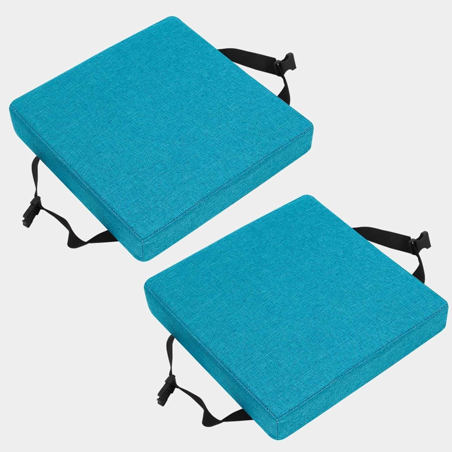 Square stool Cushion - Outdoor/Indoor Cushions Seat Furniture Cushion Non-Slip square stool Pad for Small Seat Cushions Café Bistro Garden Furniture Chair/Seat Cushion Pad(Color 12,2PCS_35X35X8CM)