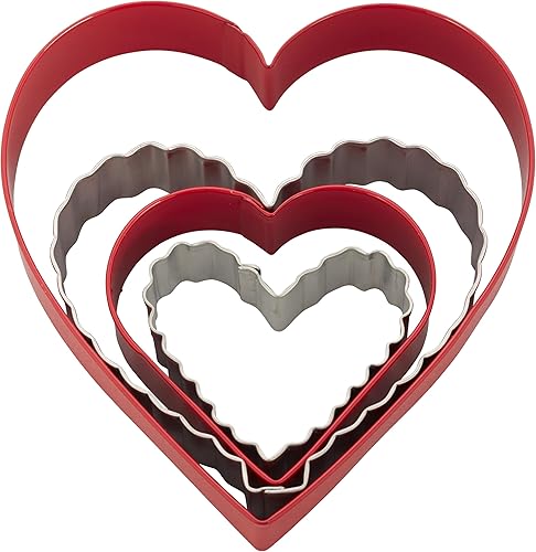 Miniatura 2 de Wilton Juego de cortadores de galletas Nesting Hearts, 4 piezas