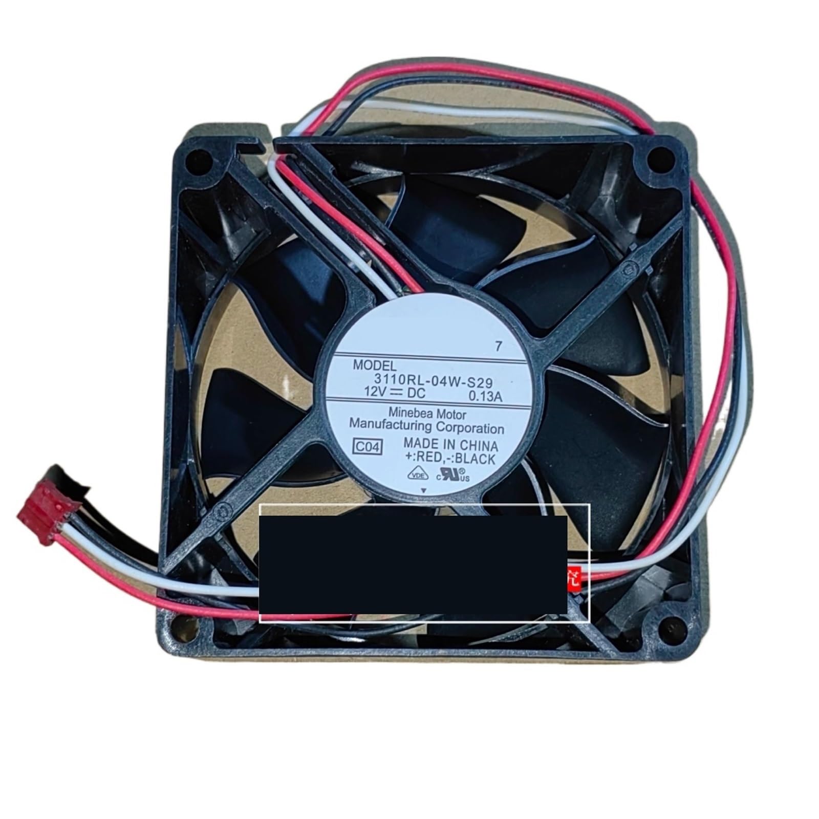 TYHUJKKL 3110RL-04W-S29 8025 12V 0.13A Three wire Cooling Fan