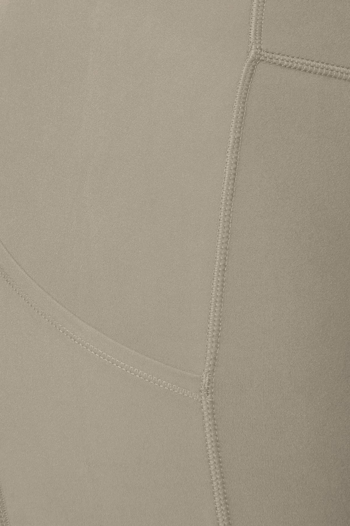 Leggings Depot Leggings ActiveFlex a vita alta da donna - Capri e lunghezza intera, Grigio chiaro, L