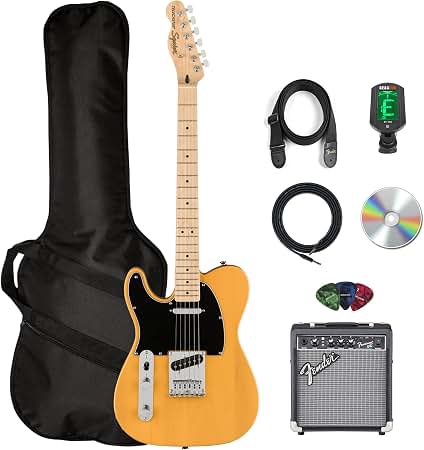 Amazon.com: Squier Affinity Telecaster Electric Guitar, Left