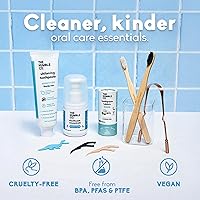 Vista 6 de Pastillas masticables de pasta de dientes sin flúor The Humble Co, carbón - Muerde, mastica, cepilla - Pastas de dientes sin agua y sin plástico