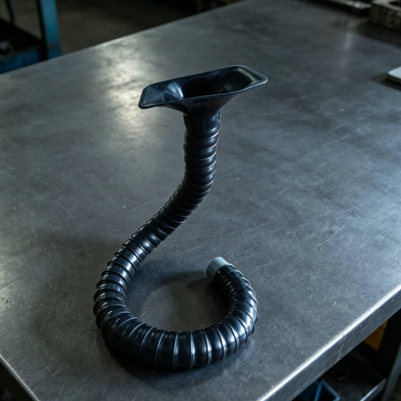 Conducto Extracción con Campana para Ventilación Industrial Flexible y Ajustable para Talleres y Estaciones Soldadura, 50MM