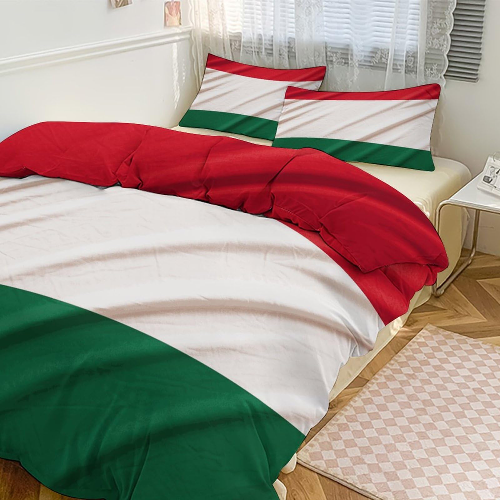 Parure de lit 3 pièces italienne pour grand lit : résout le manque de chaleur en hiver