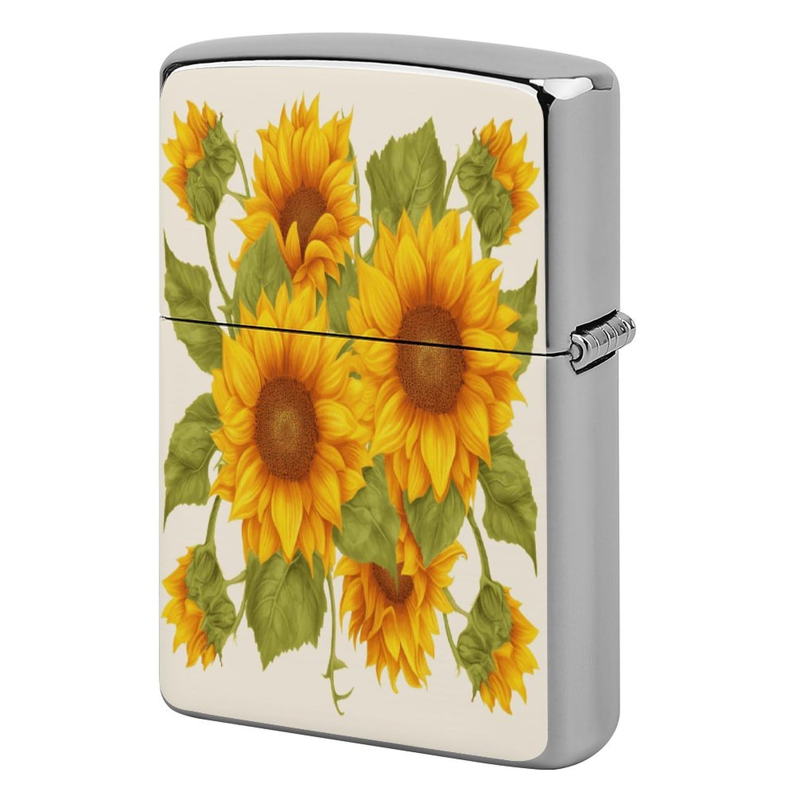Fekiloot Style Fresh Sunflower Lighter Case Cover Lighter Holder