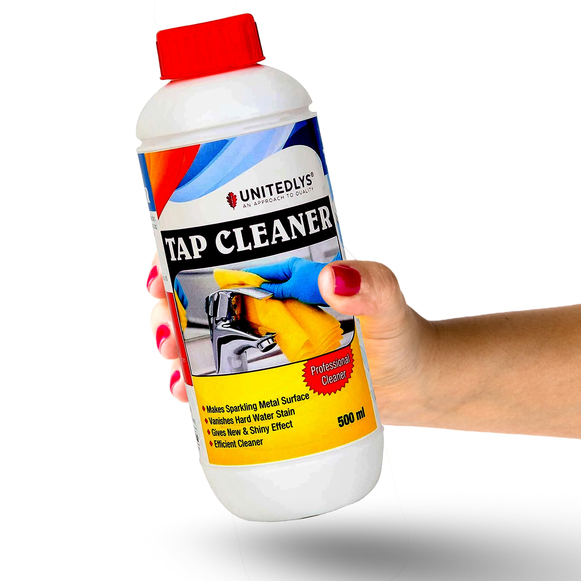 Unitedlys Faucet & Tap Cleaner For Bathroom Fittings - Eco-Friendly Stainless Steel Bathroom Tap Cleaner And Shiner For Sparkling Fixtures| Tap Stain Remover for Tough Stains & Grime – 500 ml (B08XY4M2JZ) Amazon Price History, Amazon Price Tracker