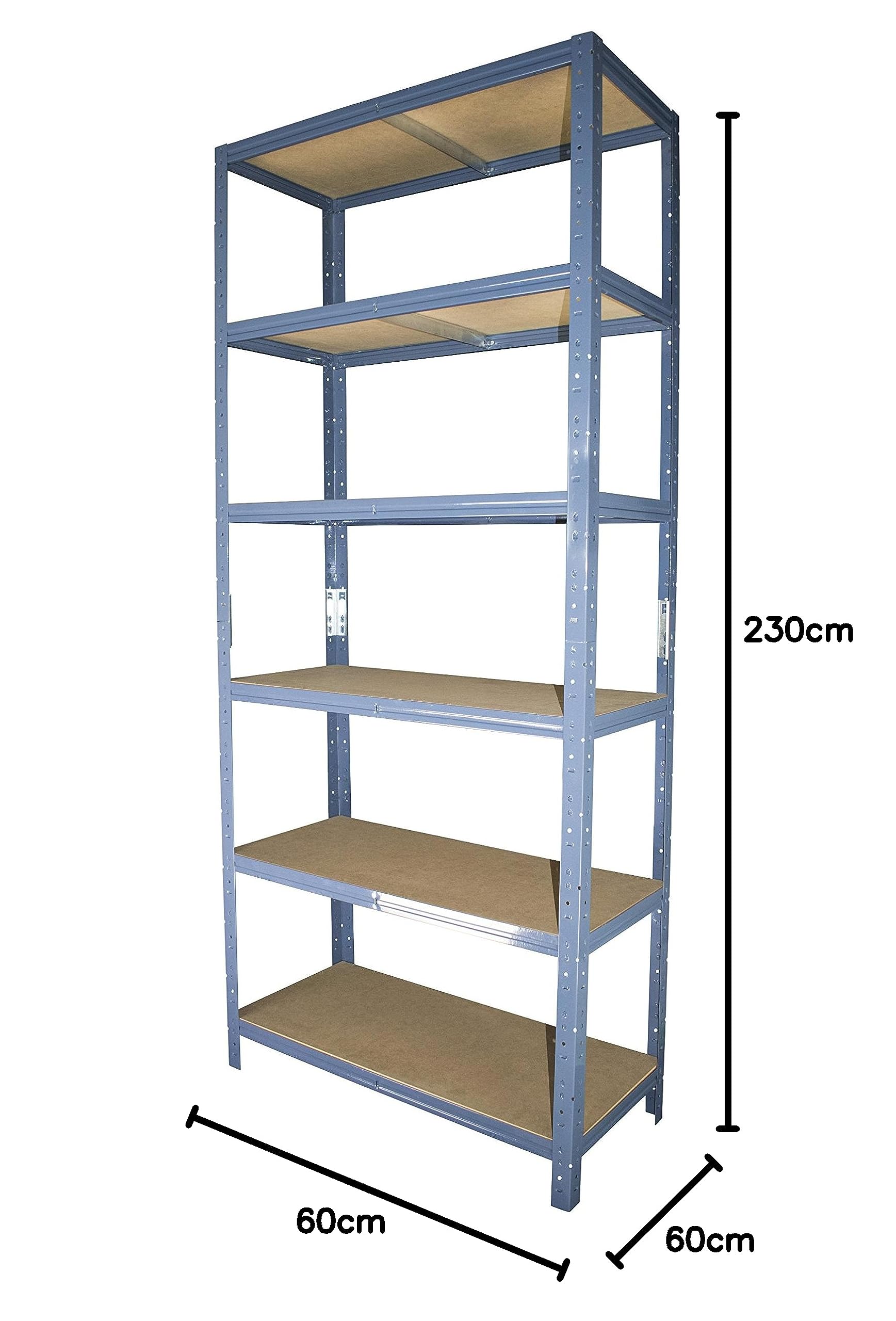 Scaffale Metallico Nero 200x50x40cm - 5 Ripiani Regolabili, Portata 175kg Per Ogni Ripiano - Foto 7