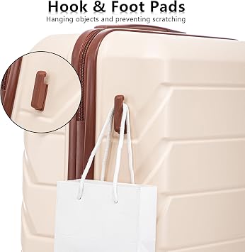 Luggages Sets 3pcs ABS Hardside Luggage Sets Spinner Wheels Suitcase with Lock