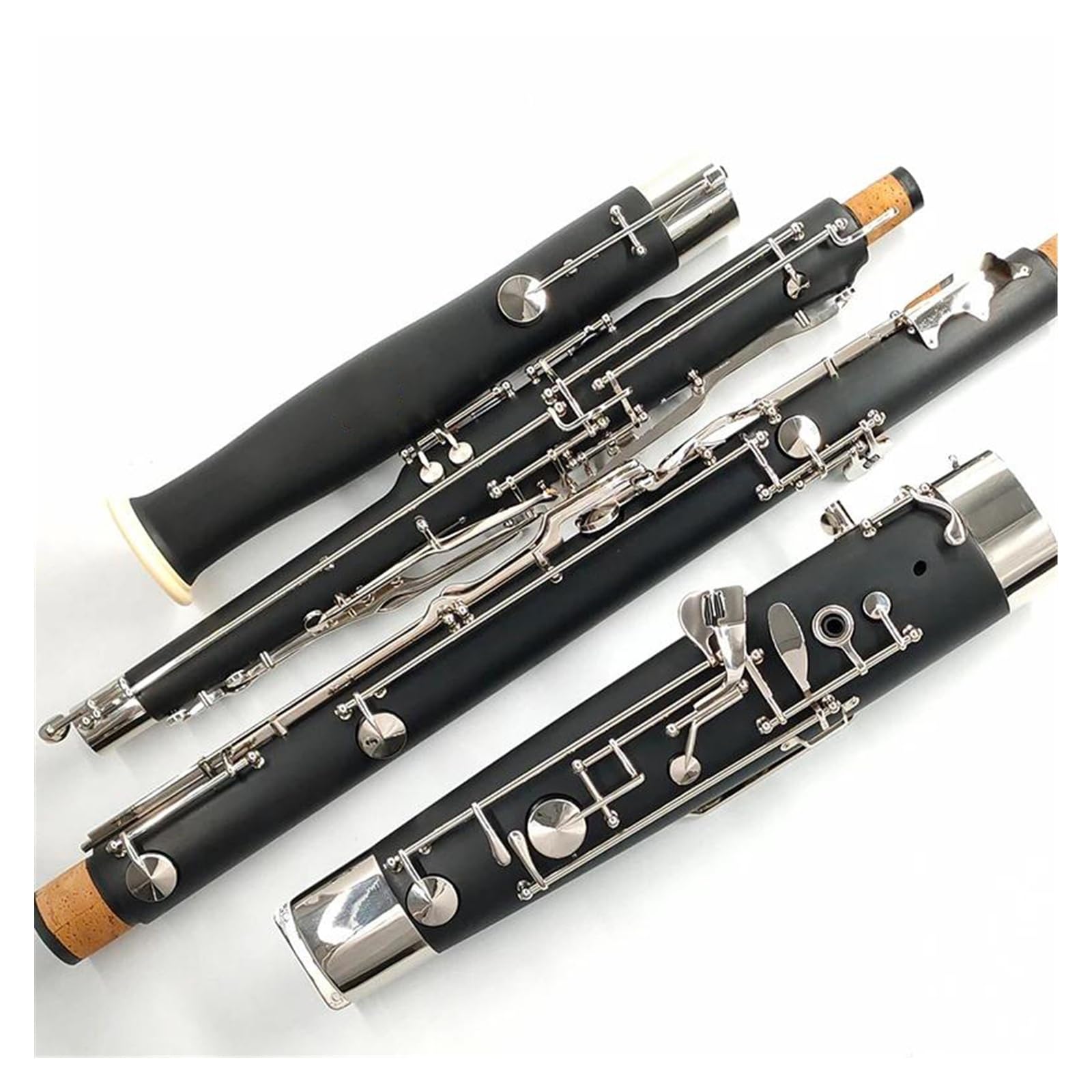 Fagotto Tono C Nero, Tasti In Cupronichel Nichelato, Corpo In Tubo Di Bachelite ABS, Fagotto Con Accessori Set con Fagotto