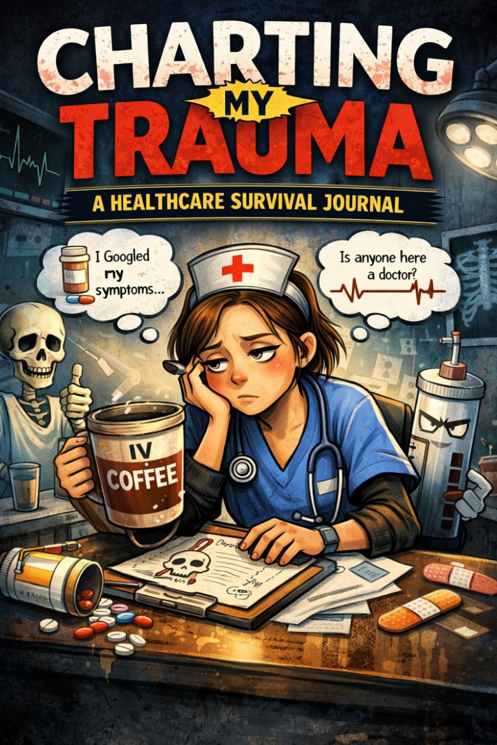 Charting My Trauma: A Healthcare Survival Journal: Funny Stress Relief for Nurses, CNAs & Healthcare Workers