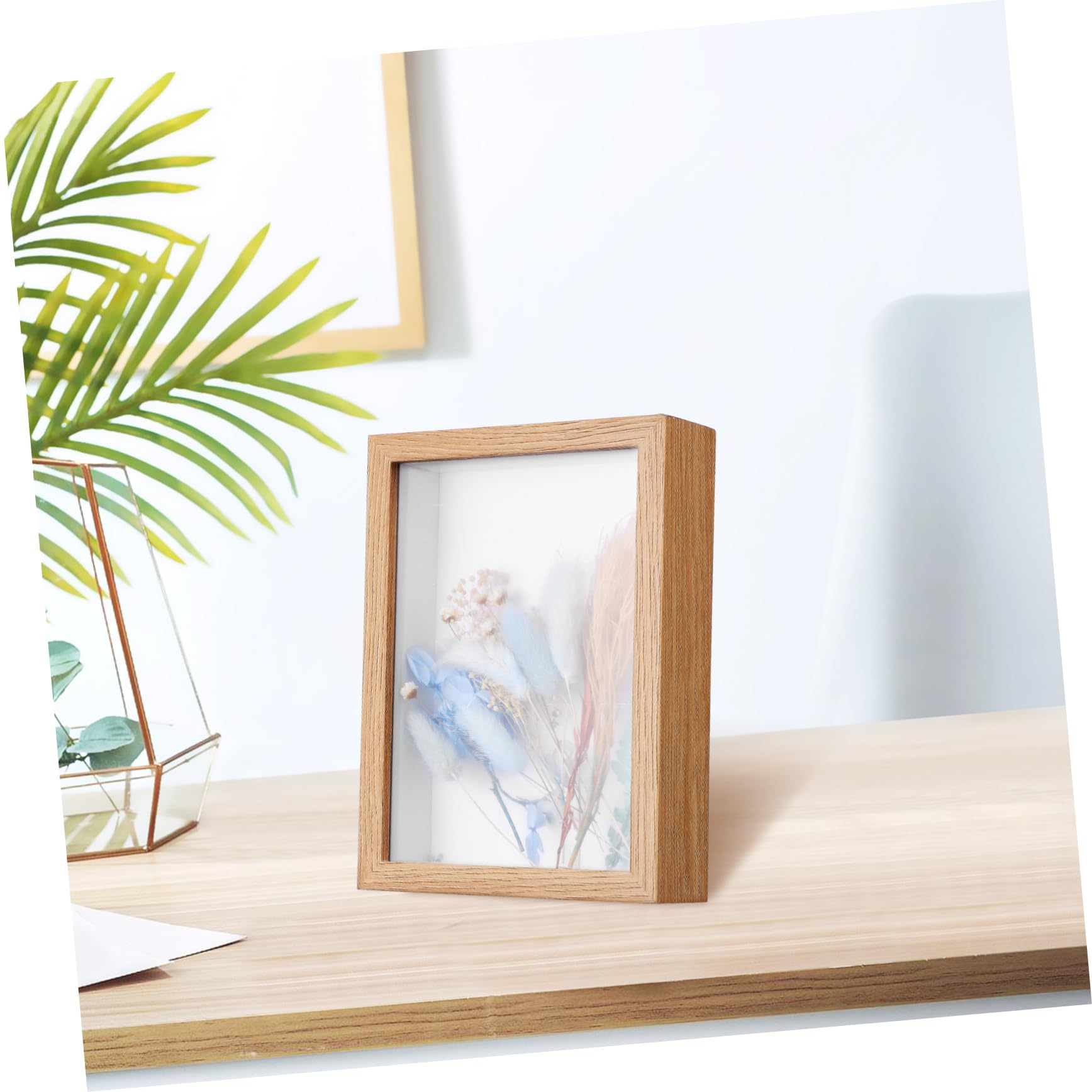 MAGICLULU Cornice Per Fiori Secchi Vetrina Trasparente Per Scatole Portaoggetti Cornice in Per Decorazioni Casa Espositore Per e Foto
