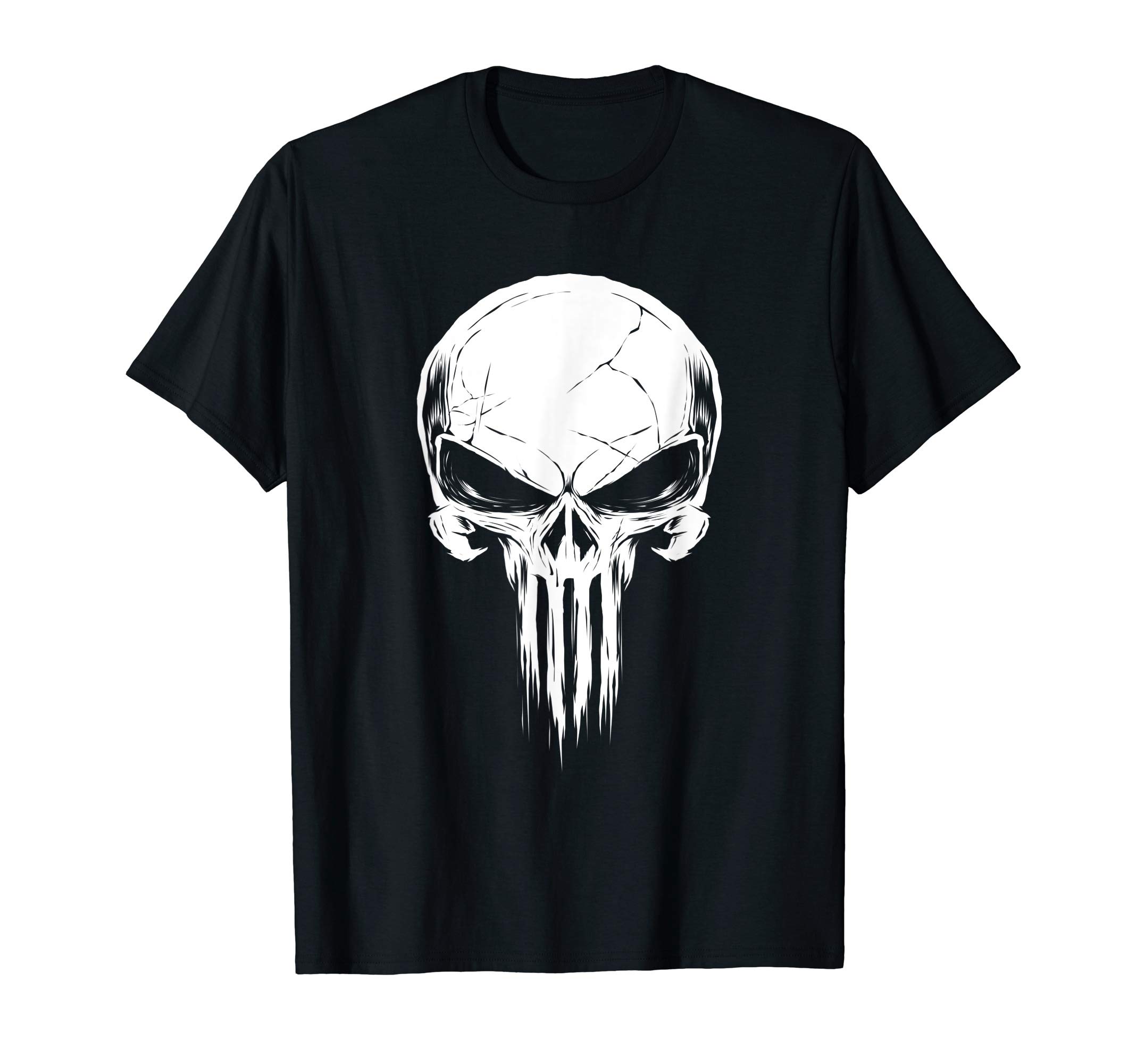 The Punisher Distressed Skull Logo T-Shirt