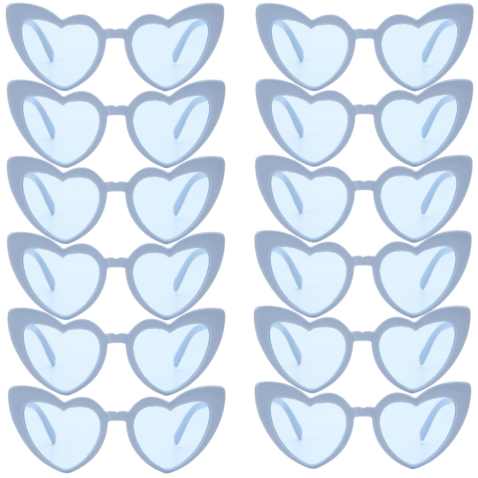 Loanzeg 12 Pairs Bachelorette Party Sunglasses Heart Shaped Sunglasses Party Decorations Bridesmaid Proposal Gifts Women