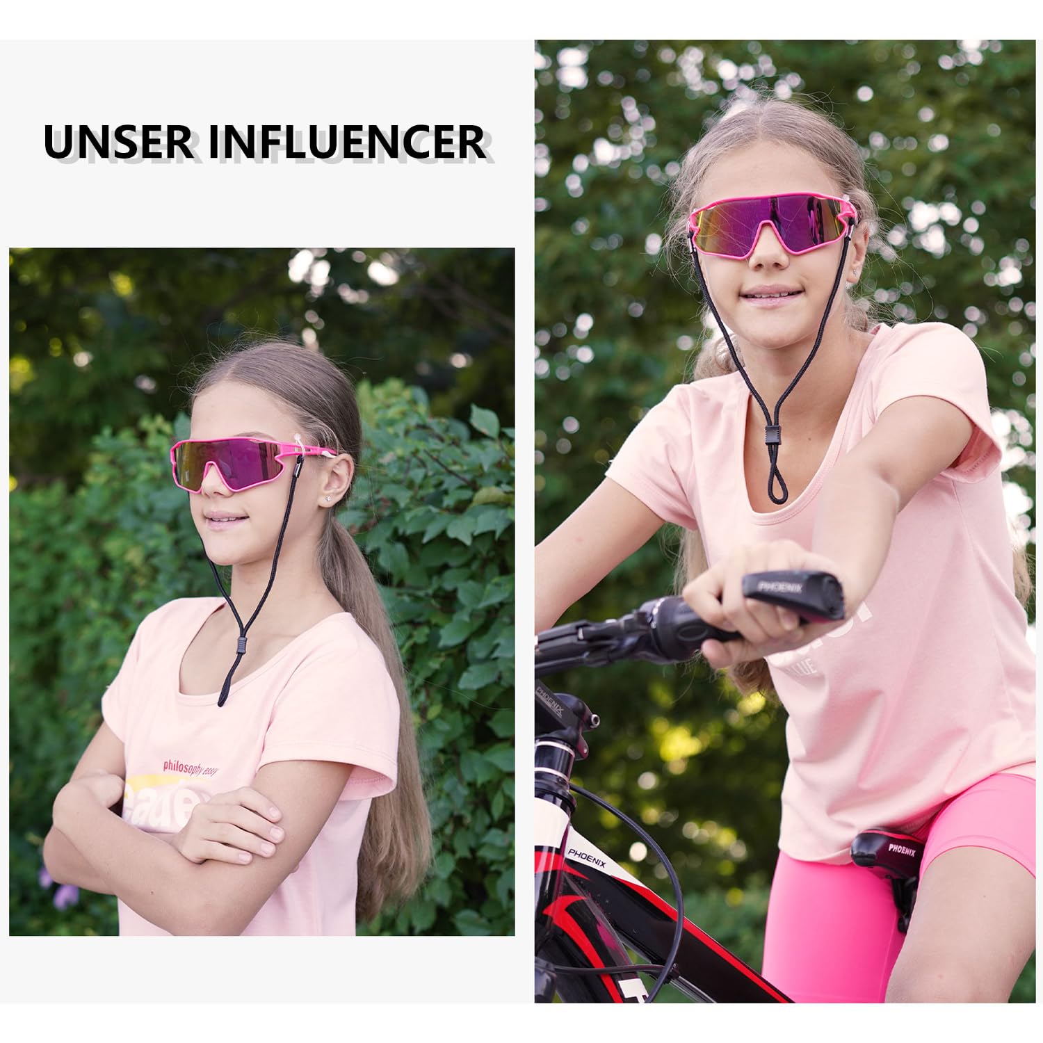 DUCO DK268 Lunettes de soleil légères pour enfant garçon/fille, avec monture TR90, UV 400, pour le sport, le cyclisme, le baseball