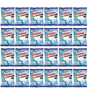 CASTER Drainex Drain Cleaner Powder Removes Blockages in Pipes, Sinks And Septic Tanks (50 Gram) - Pack Of 24