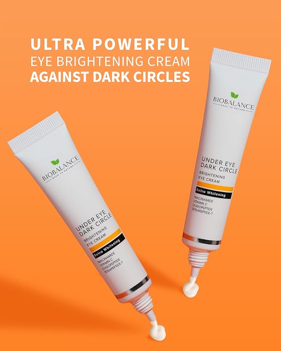 BioBalance Under Eye Dark Circle Brightening Cream | 15ml | Brightening Cream | Dark Circles | Eye Puffiness | Illuminate Tired Eyes | Fine Line Treatment