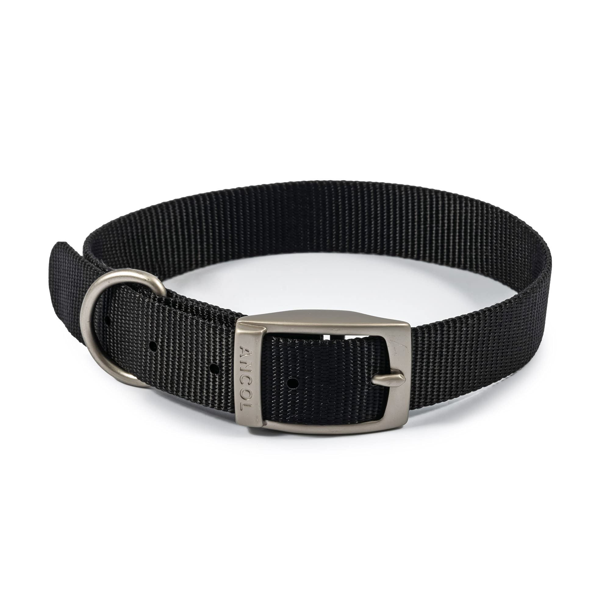 Ancol Viva 28-36Cm (Size 3) Black Poly-Weave Dog Collar from B&Q