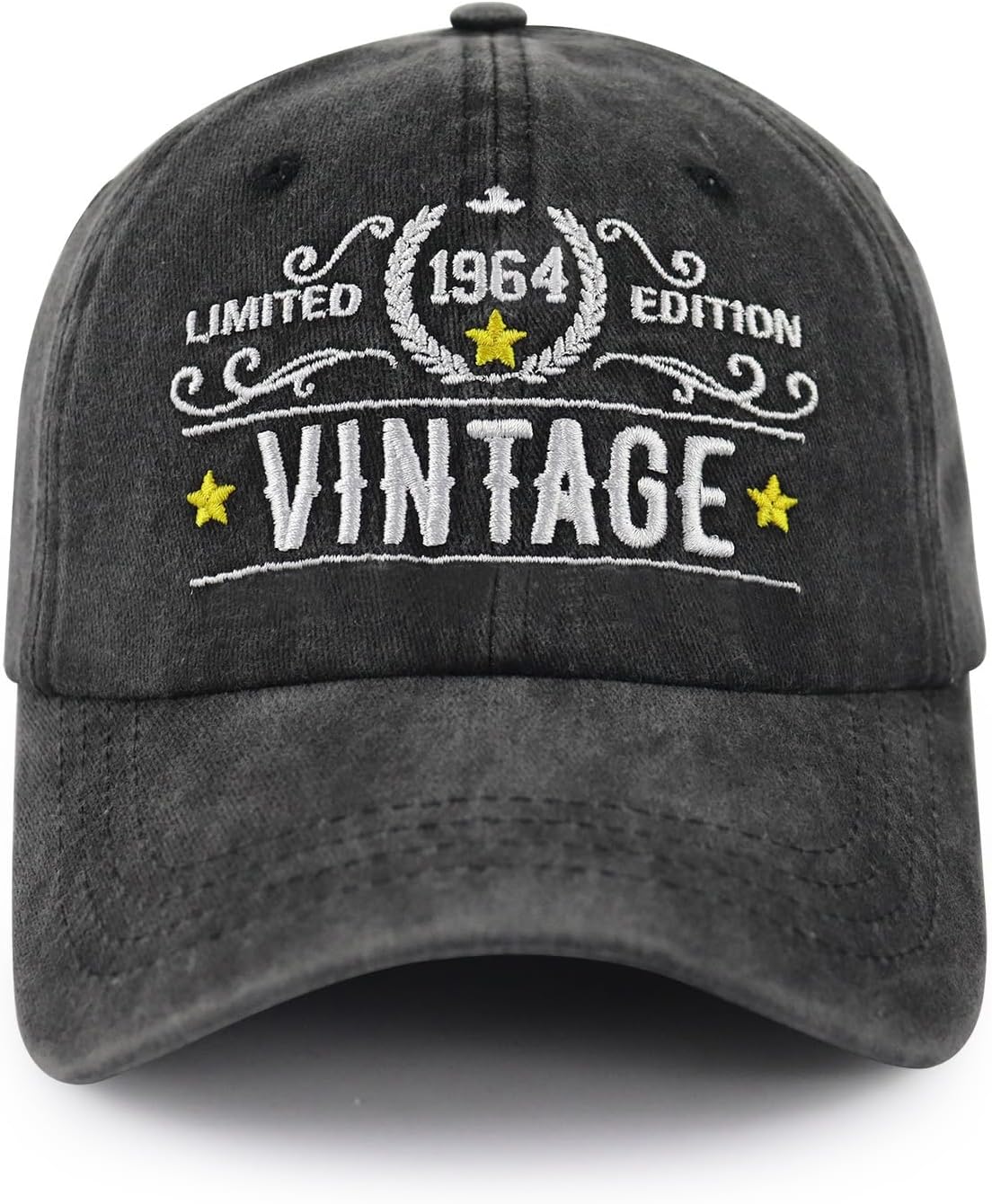 62th Birthday Gifts for Men Women, Vintage 1964 Hat Limited Edition, Funny Adjustable Cotton Embroidered 62 Years Old Party Supplies Baseball Cap
