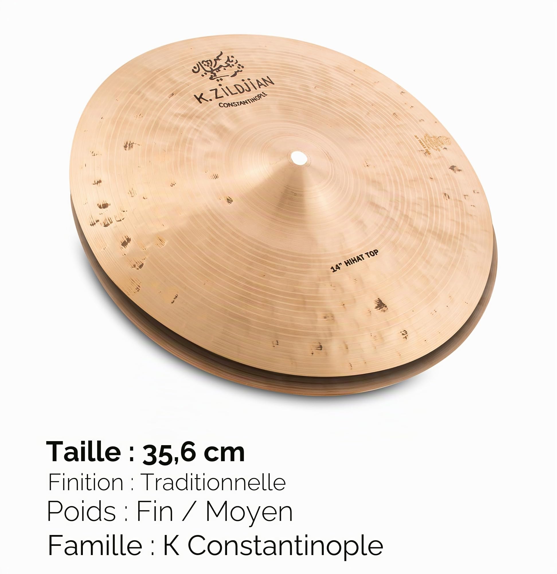 Zildjian K Constantinople Series - 14" Hi-Hat Cymbals - Pair