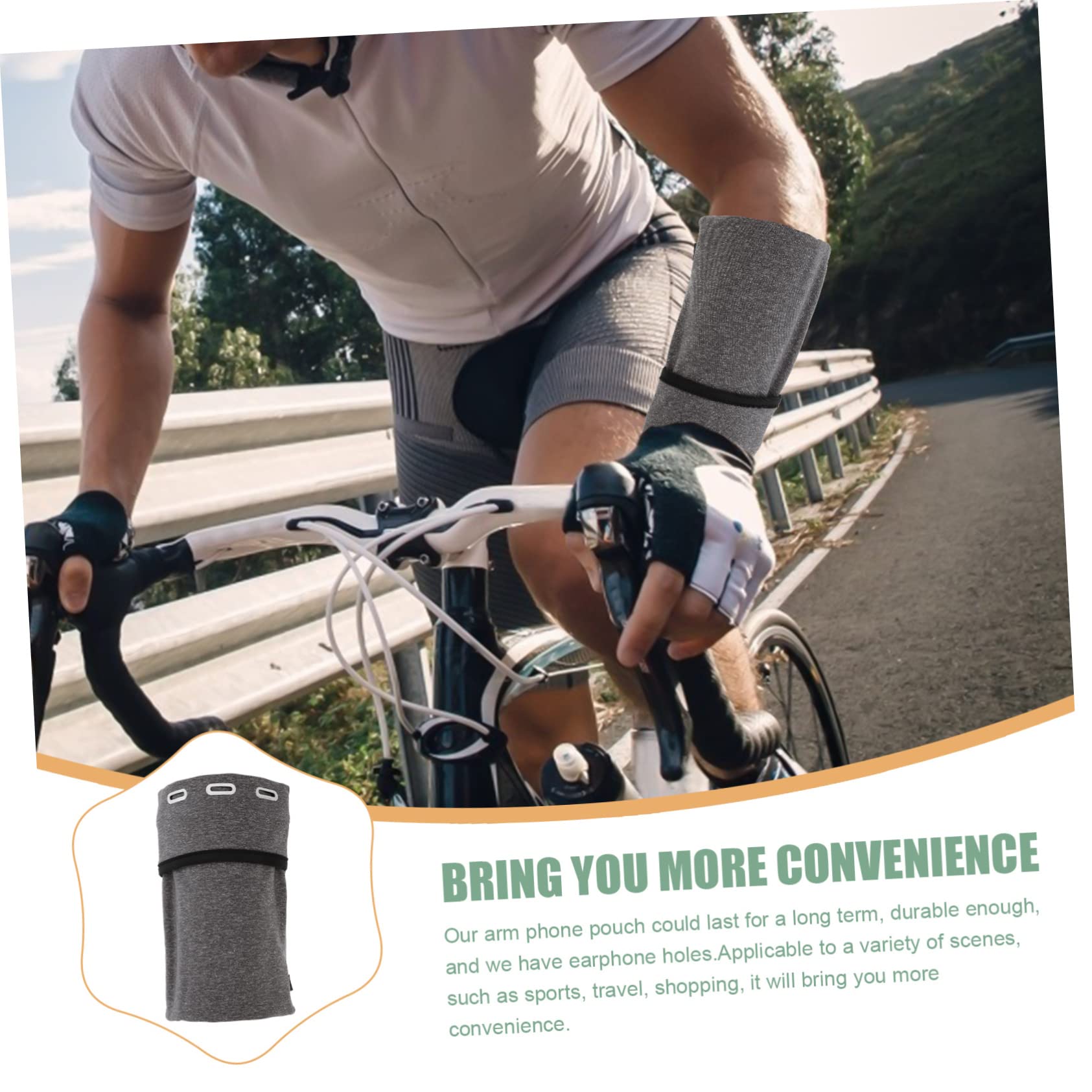 DOITOOL 4piezas Deportivo para Teléfono Móvil Bolsa De Brazo para Correr y Ejercicio Accesorio De Almacenamiento para Actividades Al Aire