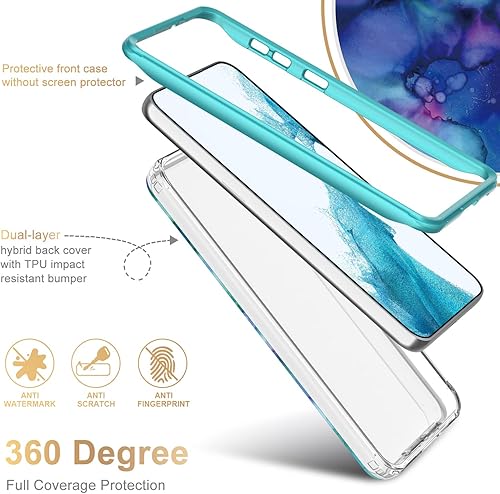 Miniatura 2 de Esdot Funda protectora para Samsung Galaxy S23, de grado militar, resiste caídas de 21 pies (probado), con diseños modernos para mujeres y niñas,