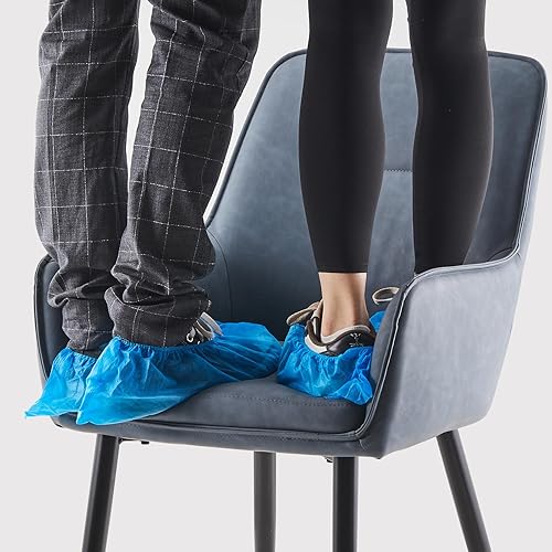 Miniatura 9 de TUKAILAi Juego de 2 sillas de comedor de diseño moderno, sillas decorativas de piel sintética con asiento acolchado, brazos, respaldo y patas de