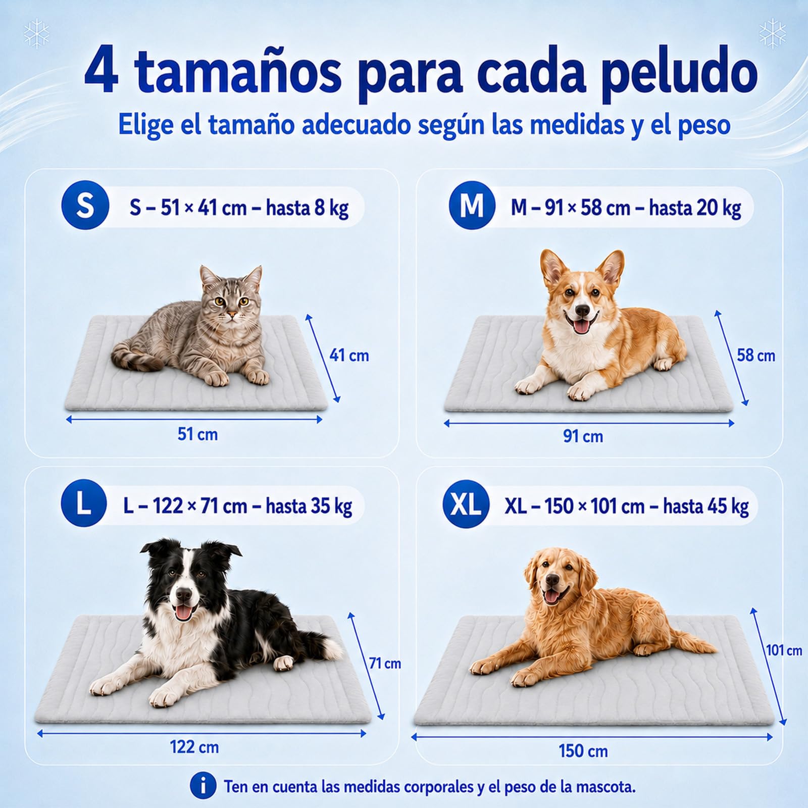 Manta Refrescante para Perros y Gatos, Alfombrilla Refrescante para Perros, Manta Refrigerante sin Gel, Lavable, Transpirable, para Verano, Coche, Sofá y Cama para Mascotas (Gris, XL)