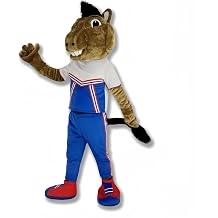 Sports Team Mustang Mascot Costume - Realistic and Durable for Cheerleading