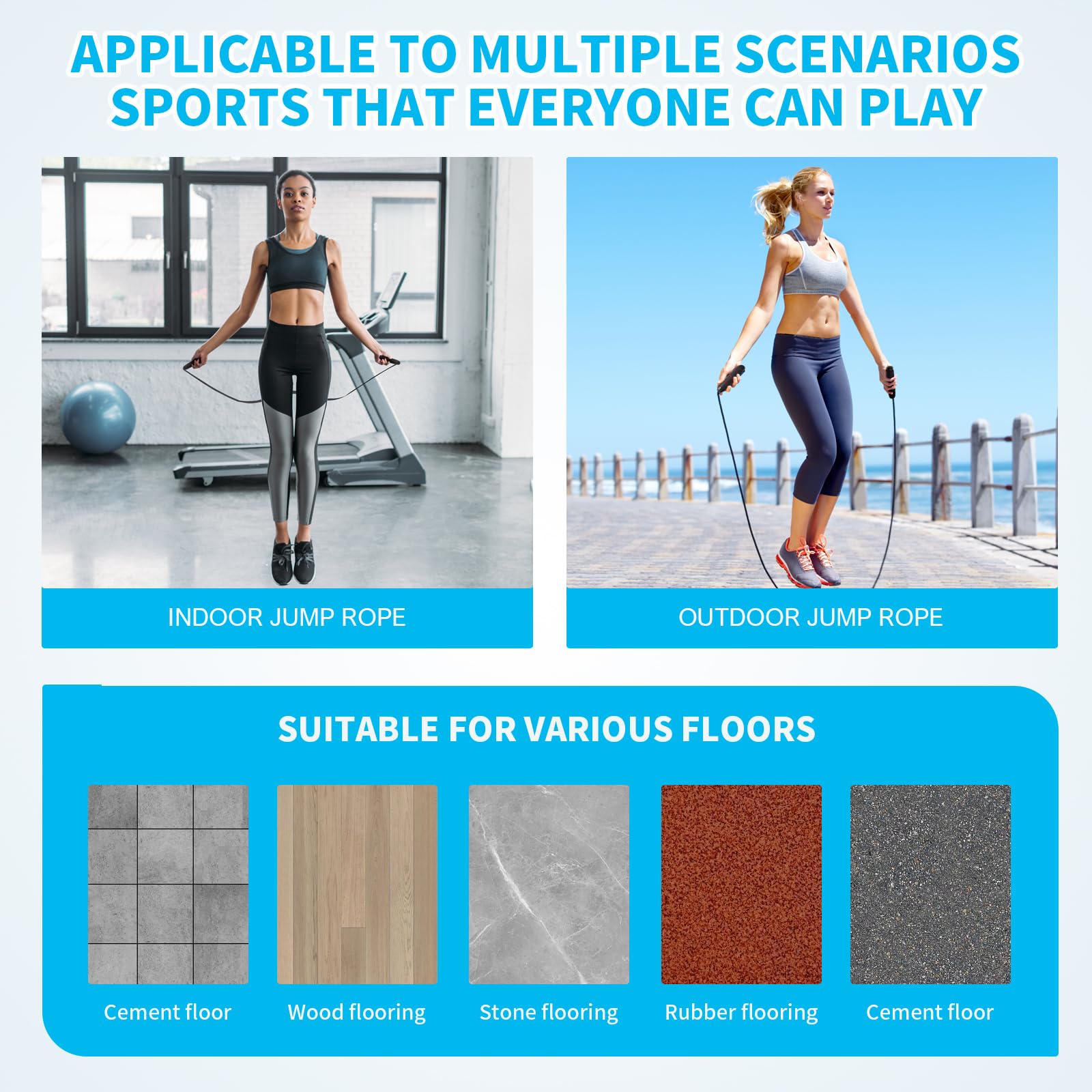 CORDE À SAUTER Universelle Réglable En Acier Avec Protection Supplémentaire C EUR 27,19 - FR