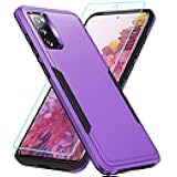 IXJYLCPC for Galaxy S20 FE 5G Case with Screen Protection: Heavy Duty Protective Shockproof and Scratch Proof Cell Phone case for Samsung Galaxy S20 FE 5G-Purple