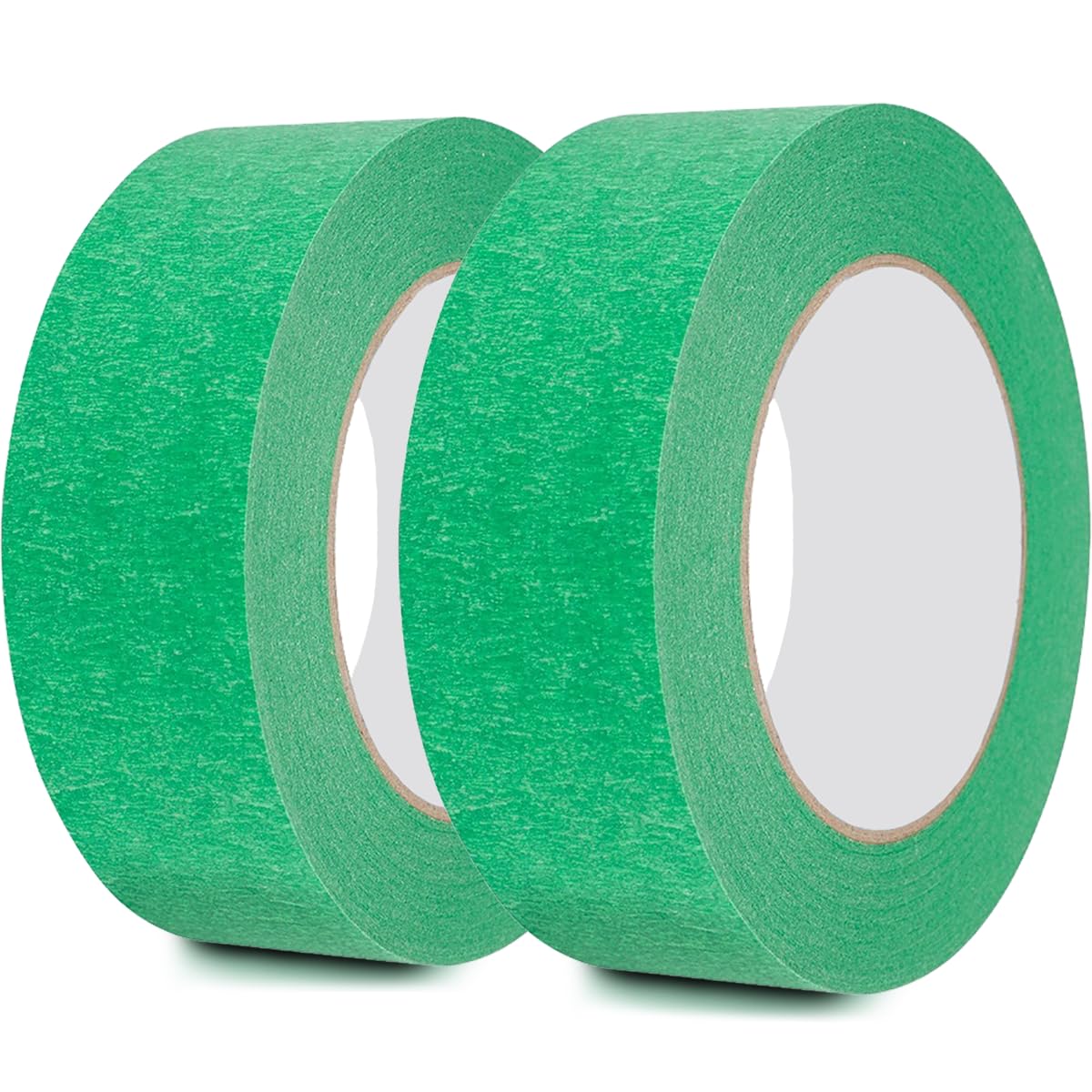 Rusoz Masking Tape For Painting 30mm x 50m, 2 Rolls Green Painters Tape