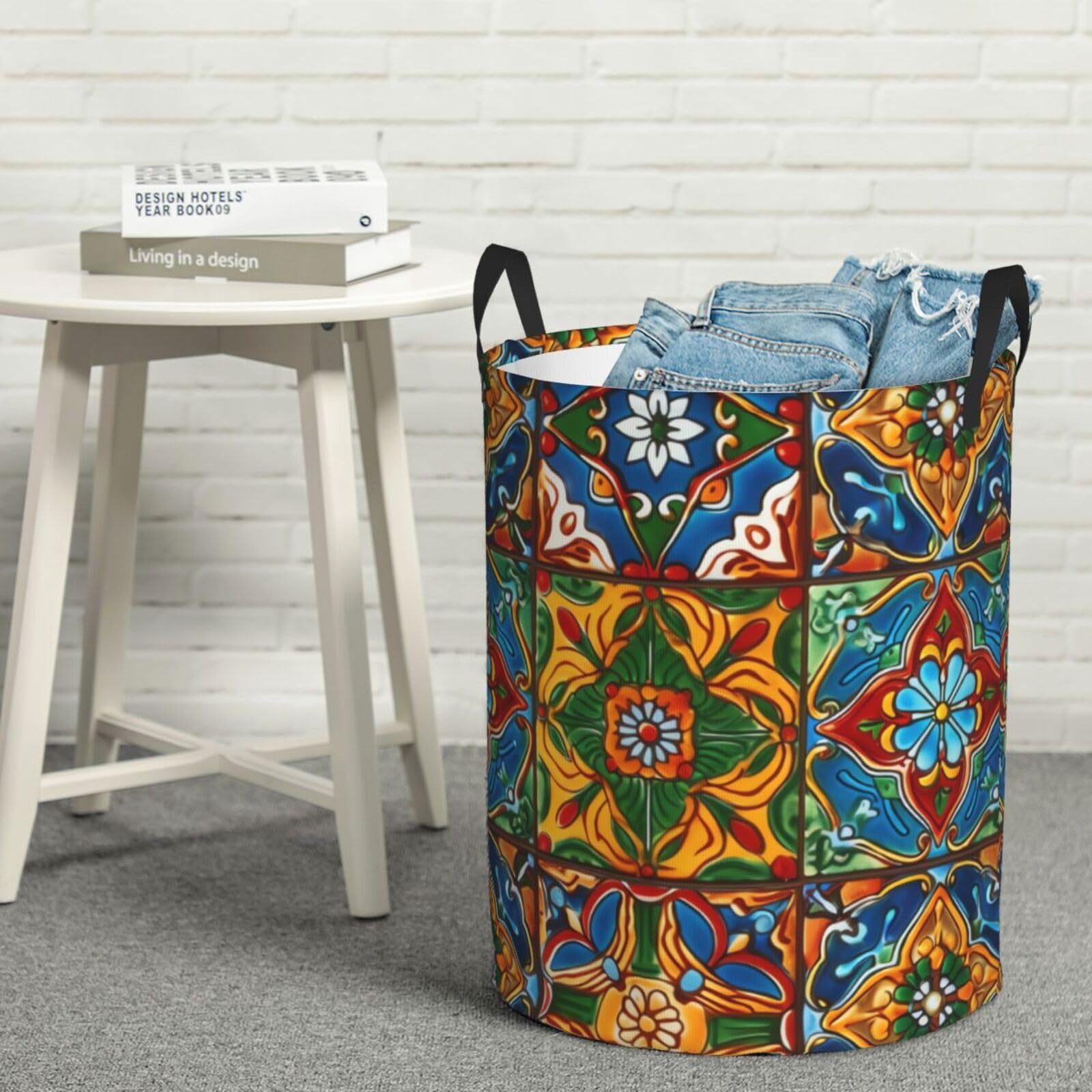Panier à linge mexicain pliable grand sac de rangement imperméable pour linge sale et couvertures