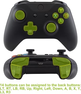 eXtremeRate Chrome Gold Lofty Programable Remap & Trigger Stop Kit, Upgrade Boards & Redesigned Back Shell & Side Rails & Back Buttons & Trigger Lock for Xbox One S/X Controller Model 1708