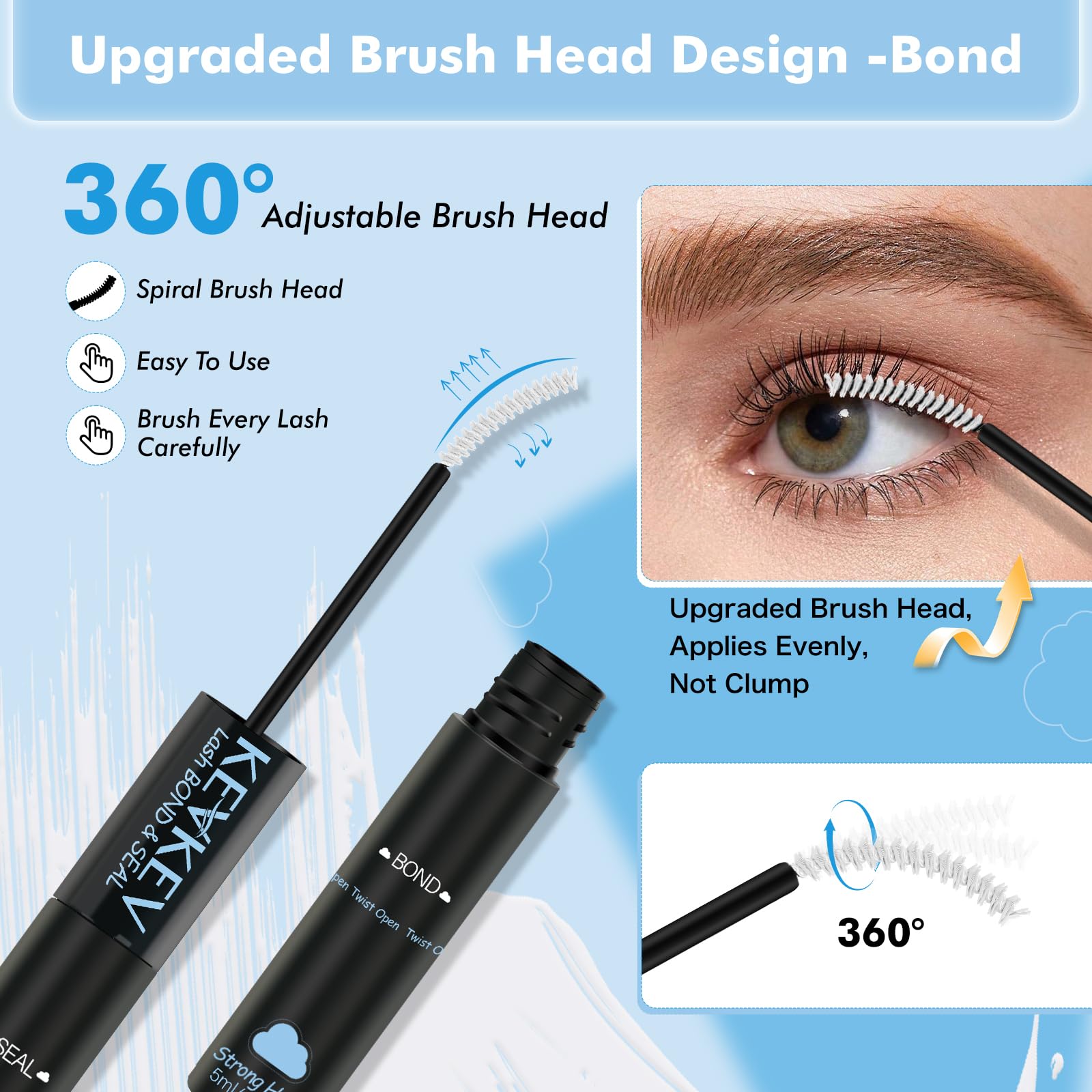 KevKev Lash Glue: Strong & Long-Lasting -3